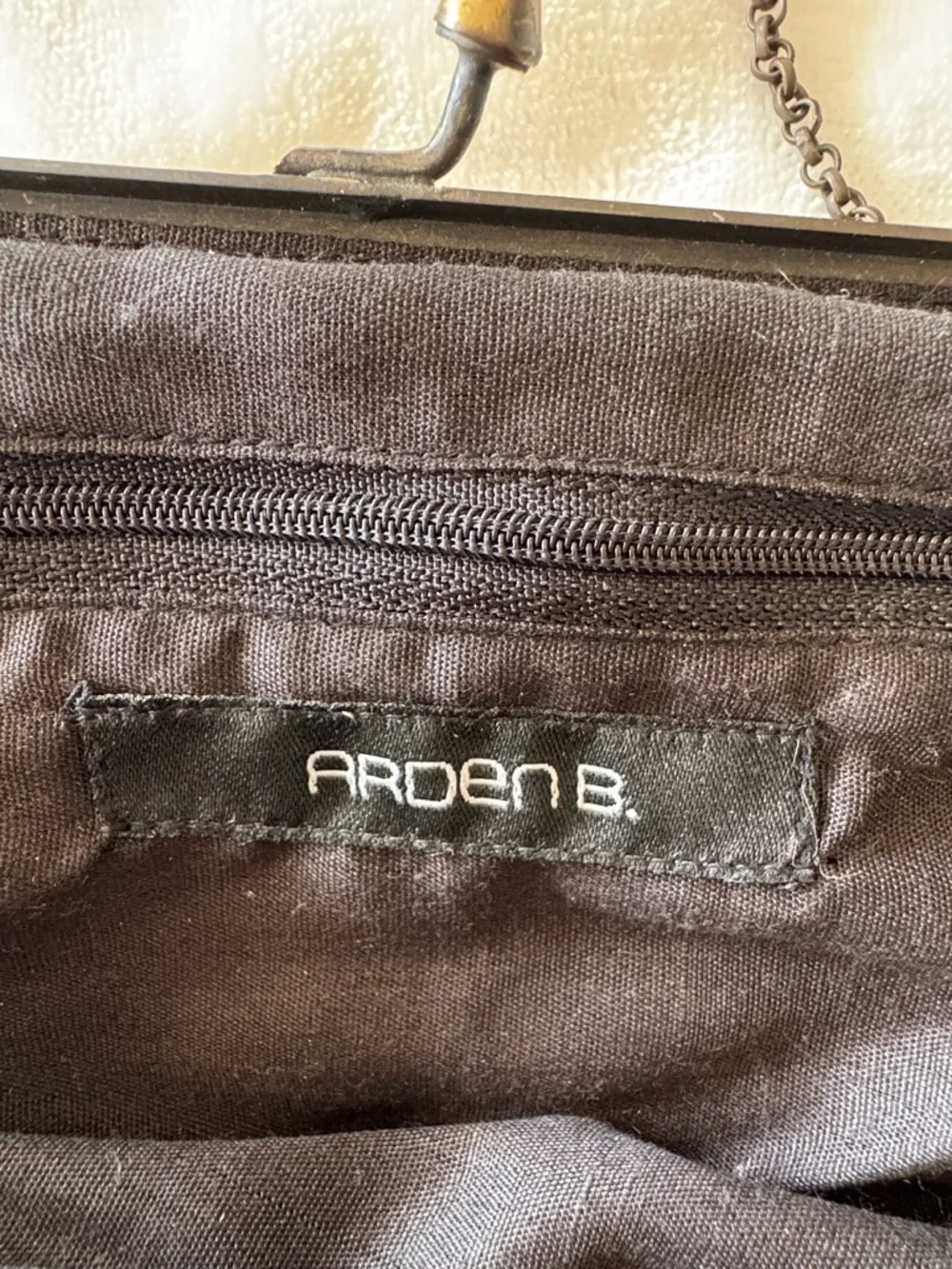 ARDEN B. Beaded Evening Clutch Bag in Copper/Gold and Multicolor